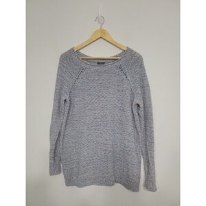 Talbots‎ X Women's Sweater Size 1X Open Knit Pastel Purple Crochet